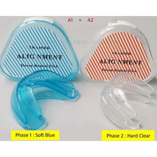 2Pcs/lot Dental Tooth Appliance Trainer Alignment Braces Mouthpieces On Sale Teeth Care