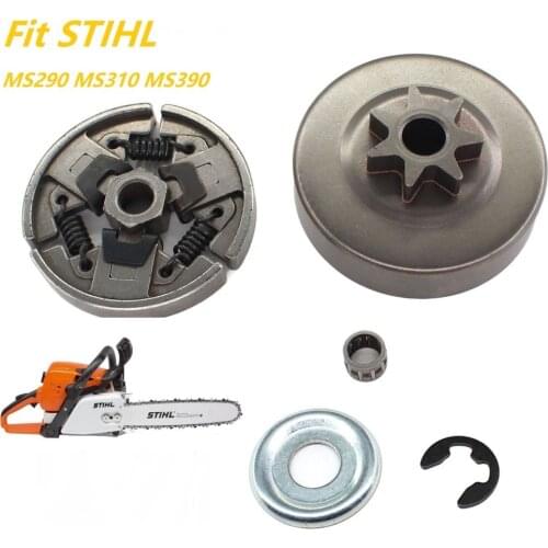 3/8" 7 Tooth Clutch Drum Chain Sprocket Bearing Kit for STIHL 029 039 MS290 MS310 MS390 310 311 391 Gasoline Petrol Chainsaw