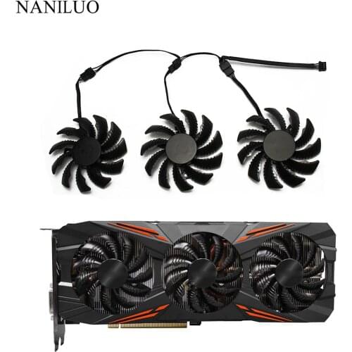 75 мм PLD08010S12H T128010SU кулер вентилятор для GIGABYTE AORUS GTX 1060 1070 Ti 1080 Ti G1 игровой GV-N98T GTX 980 970 960 NTI