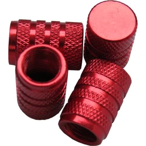 100pcs Car Aluminum Alloy Wheel Tire Valve Truck Tire Metal Dust Cap Bicycle Tire Valve Rod Universal Accessories Car-Styling