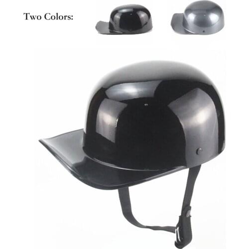 2021 Motorcycle Peaked Cap Helmet Baseball Four Seasons Cross Half Face Vintage Retro Gangster DS Unisex Men Women Kids Biker