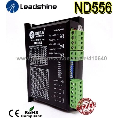 Leadshine Stepper Motor Drive ND556 Microstep Drive Max current 5.6A for NEMA23 stepper Genuine Drive More Reliable Quality