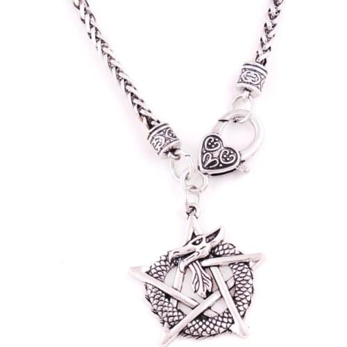 Dragon With Pentacle Give You Magic Medieval Style BSK Chain Material Zinc Alloy Attractive Opposite Sex Add Your Charm Cool