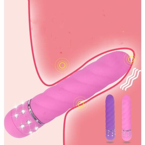 Candiway Twill Pattern Magic Mini Diamond AV Wand Vibrator Clitoris Stimulator G Spot Vibrating Dildo Sex Toys For Women