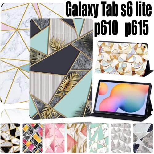 For Samsung Galaxy Tab S6 Lite 10.4" P610/P615 Tablet Case Anti-Fall Shape Series Tablet Cover Case+ Free Stylus