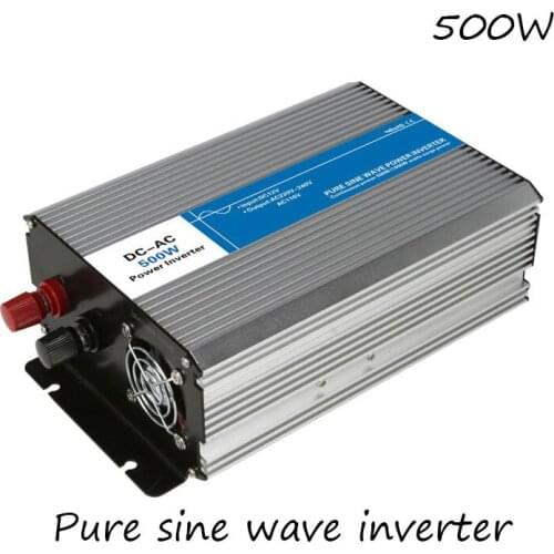 DC-AC 500W Pure Sine Wave Inverter 12V To 220V Converters Voltage Off Grid Electric Power Supply LED Digital Display USB China