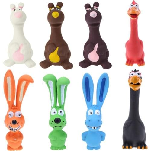 1PC Sound Toy For Dogs Puppy Screaming Latex Cock Dogs Toy For Dogs Latex Squeak Squeaker Chew Training Pet Products