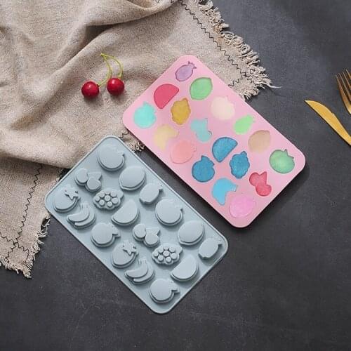 Cute Fruits Shape Cake Mold DIY Silicone Fruits Fondant Mold Fruits Chocolate Mold Candy Mold Baking Cake Decorating Tools