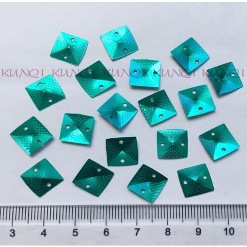New!! 30g 1100pcs/lot 10mm Blue Square Cup Loose Sequins Paillettes Sewing,Wedding Craft,Women Kids DIY Garment Accessory