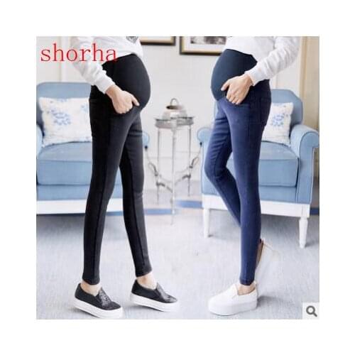 New fashion Maternity Jeans For Pregnant Woman Pregnancy Pants Elastic waist Pregnancy Clothes Plus Size Black Jeans Pregnant