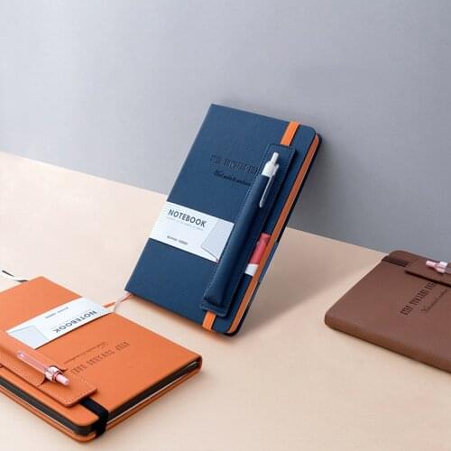 PU Leather Office Planner Business Notebook School Stationery Supplies 2021 Agenda Planner Organizer Pen Insert Bag Notebook