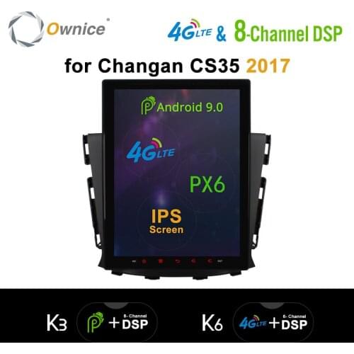 Ownice Vertical 9.7" PX6 Android 9.0 Octa Core Car DVD GPS Player for Changan CS35 2017 k3 k6 4G LTE DSP Car Radio Audio Stereo