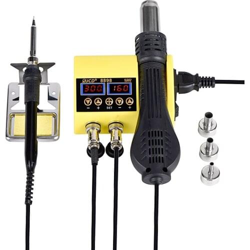 2 in 1 Soldering Station with Soldering iron Hot air gun welding tools 750W