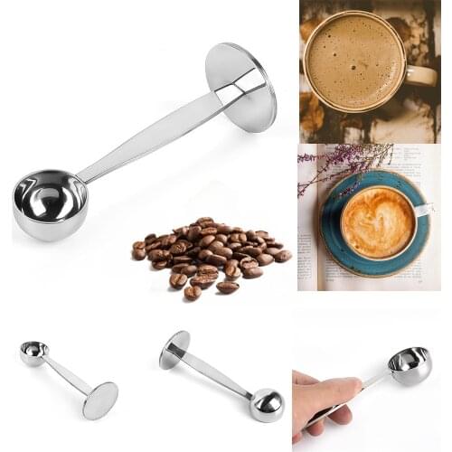 304 Stainless Steel Stand Coffee Powder Measuring Tamper Spoon Stainless Steel Coffee & Tea Tools