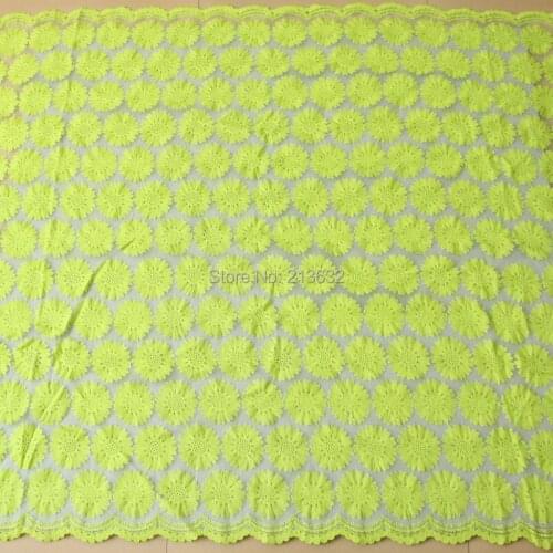 POp25-06 textile Eugen yarn embroidery cotton fabric full sun Ping cloth wholesale fashion lace cotton fabric sewing new Best