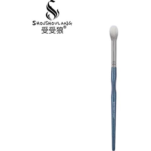 Shoushoulang Professional Handmade Make Up Brush Round Eye Shadow Blending Brush Q-39 Soft Saikoho Goat Hair Makeup Brush