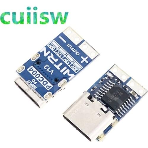 Type-C PD decoy module PD2.0 PD3.0 to DC DC trigger extension cable QC4 charger 9V 12V 15V 20V Fast Quick Charger Circuit Board