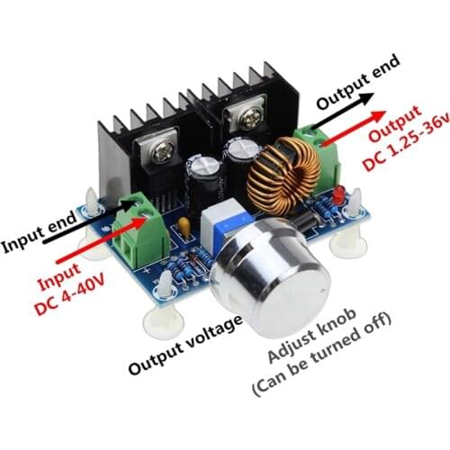 XH-M401 DC-DC Step Down Buck Converter Power Supply Module XL4016E1 PWM Adjustable 4-40V To 1.25-36V Step Down Board 8A 200W