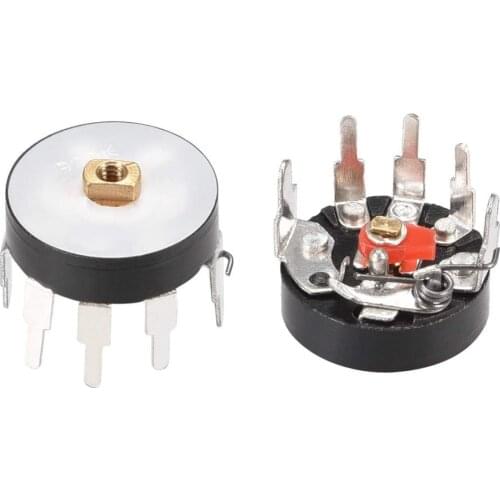 10PCS RV12 Straight Angle Radio Potentiometer RV12MM B503 B103 B10K B50K Power Amplifier Volume Potentiometer With Switch