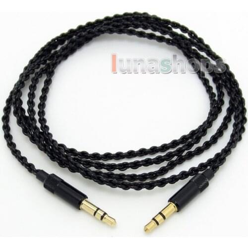 3.5mm male to Male Earphone audio DIY 4*18 core 72 OFC wire cable For etc. LN004322