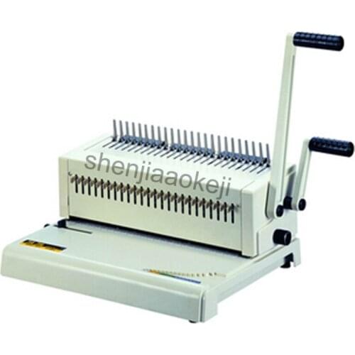 A4 paper Comb binding machine adjustable Rubber ring binding machine glue punch machine bookbinding machine 1pc