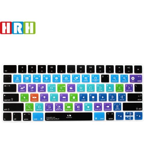 HRH Final Cut Pro X Functional Hotkeys Keyboard Covers Silicone Keypad Skins Protective Film For Apple Magic MLA22B/A US Version