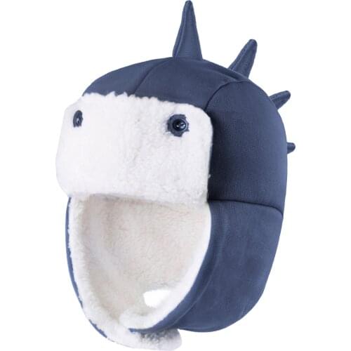 Connectyle Toddler Boys Girls New Style Winter Bomber Hat Soft Fleece Lined Earflap Cute Cartoon Dinosaur Kids Warm Snow Ski Hat