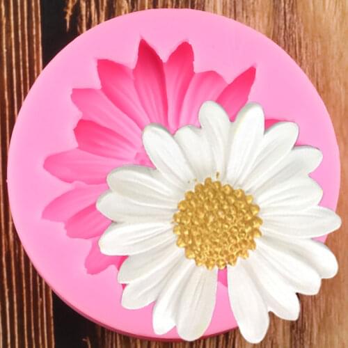 Chrysanthemum Flower Silicone Mold Cupcake Topper Fondant Cake Decorating Tools Chocolate Gumpaste Moulds Soap Resin Clay Molds