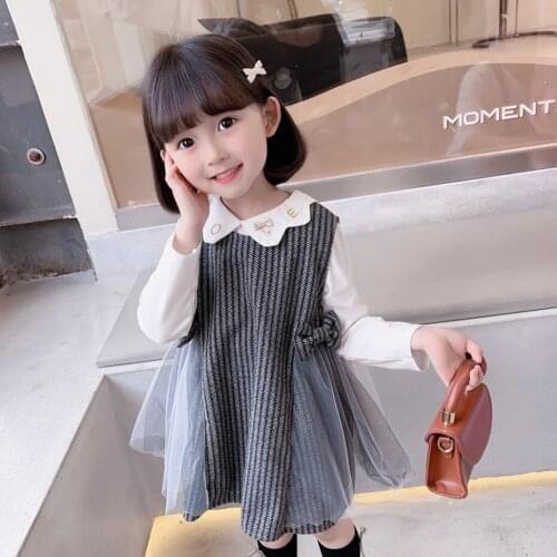 Kids Clothes Blouse + Dress Clothing For Girls Spring Autumn Girls Sets Casual Style Tracksuits For Children