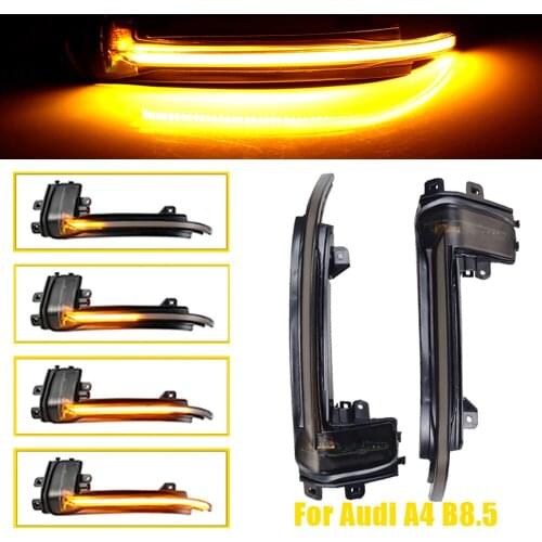 For Audi A3 8P A4 A5 B8 Q3 A6 C6 4F S6 Dynamic Blinker LED Turn Signal Light Side Mirror Indicator Sequential