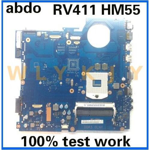For SAMSUNG RV411 NP-RV411 laptop motherboard BA92-07701A BA41-01432A HM55 tested 100% work and free CPU