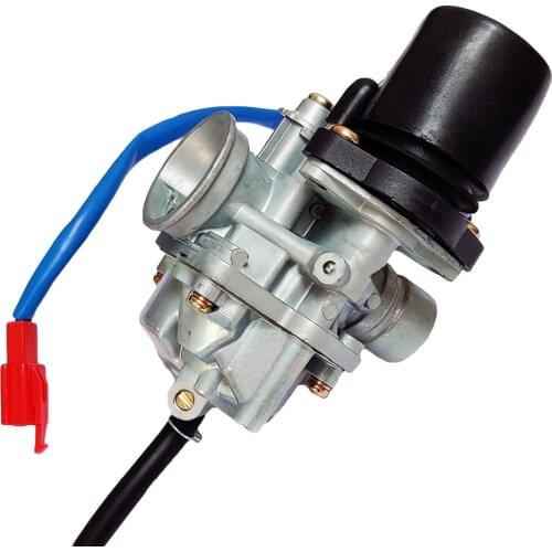 Carburetor with Electric Scooter 50cc 70cc 90cc Mini Carb ATV Choke for Minarelli 2 Stroke 1E40QMB Scooter Moped Carb PZ19J