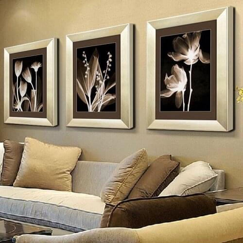 European Diamonds Painting Full Of Brilliance Painted Flowers Drill Cross Stitch Living Room Modern Simple Fresh Diamond Embroid