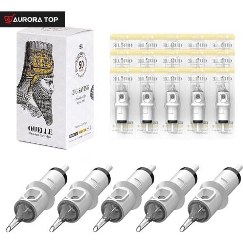 STIGMA 50pcs Tattoo Needles Revolution Cartridge Round Liner #10 (0.30mm needle) RC1003RL RC1005RLRC1007RL RC1009RL RC1014RL