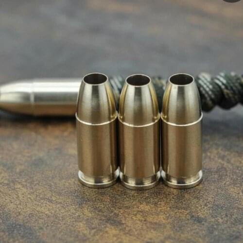 Mack Walker 1 Piece bullet Titanium alloy Knife Pendant DIY EDC Knife Beads