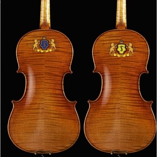 Master violin, European wood Copy of Antonio stradivara! Strong and deep tone! free shipping! Back painting
