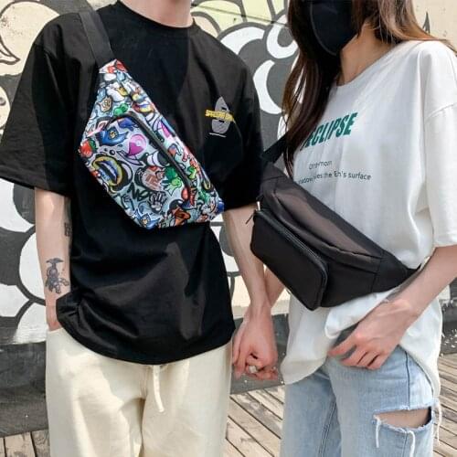 Street Style Chest Bag Unisex Hip Fanny Pack Waterproof Sports Belt Phone Pouch Men Crossbody Bag Travel Hip Waist Bags
