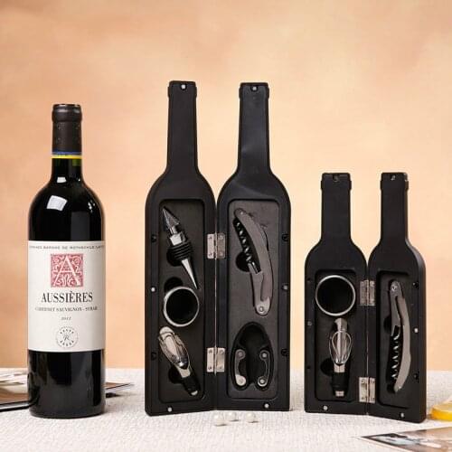 Wine Opener Set Wine Bottle Opener Cork Remover with Gift Box Stainless Steel Wine Accessory Tool Kit Bar Accessories Tool