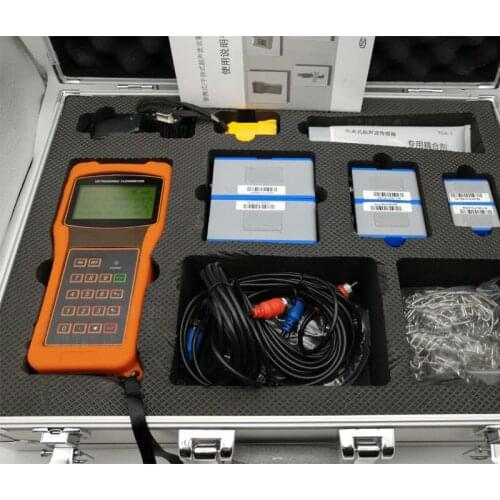 Handheld Digital TUF-2000H Flow Meter TM-1 (DN50-DN700mm) Transducer Portable Ultrasonic Flowmeters ModBus Protocol