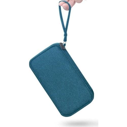 Durable Polyester Power Bank Pouch Storage Bag Mini Protable Travel Protective Carrying Case Pack for Earphone Cellphones Data