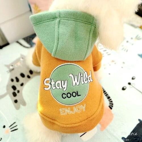 Drop Shipping Comfort Pet Dog Hooded Coat For Puppy Pugs French Bulldog Terrier Jacket Puppy Cat Clothes Outfit Ubranka Dla Psa