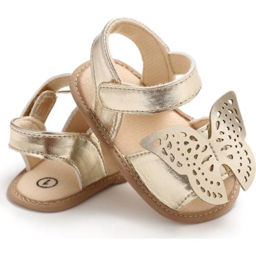 Baby Shoes Butterfly baby sandals PU leather baby girls boys Nonslip soft soled Casual Sandals Summer Spring baby shoes
