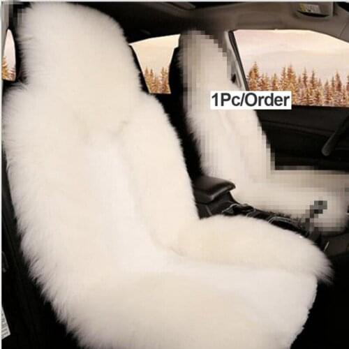 Keep warm car seat cover wool шерсть Sheepskin For SsangYong Korando Actyon Rexton Chairman Kyron car accessories auto styling