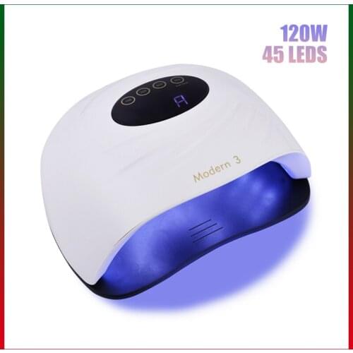 Modern3 45 Lamp Bead Double Light Source Fast LCD Countdown Display Baking Four-Speed Time Can Be Selected Nail Dryer
