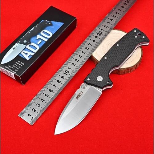 M390 Steel Folding Blade Tactical Pocket Knife EDC Self Defense Tools Camping Knifes Survival Hunting Knives AD-10