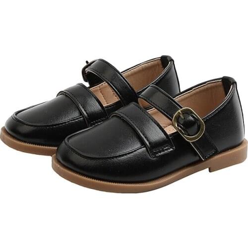 Girls' Single Shoes 2021 Spring New Soft-soled Little Girls Non-slip Square Mouth Shoes Baby Princess Shoes Girls Toddler Shoes