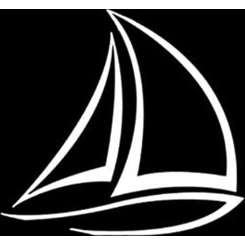 Personality Vinyl Decal Black/White Interesting Sailor Sailboat Boat Decor Car Sticker Accessories