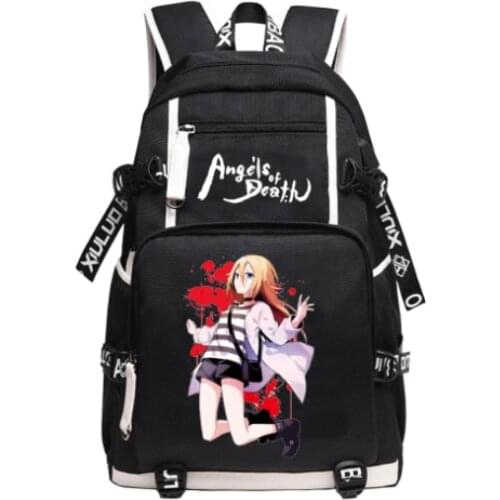 Angels of Death Anime Bag Large-capacity schoolbag Students Creative personality fashion casual backpack laptop Mochilas