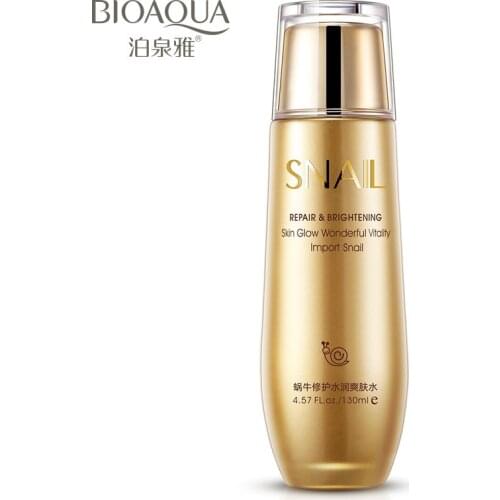 Bioaqua Snail Repair Brightening Skin Glow Wonderful Vitality Face Toners Water Tonico Facial Lotion Moisturizing Skin Care