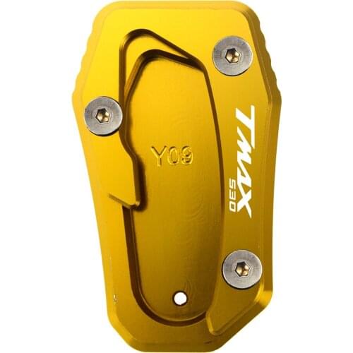 Motorcycle CNC Side Kickstand Stand Extension Plate For yamaha TMAX T-MAX 530 SX/DX Tmax530 2017 with logo